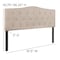 Flash Furniture Cambridge Headboard, Queen, Beige Fabric HG-HB1708-Q-B-GG - alternate 7
